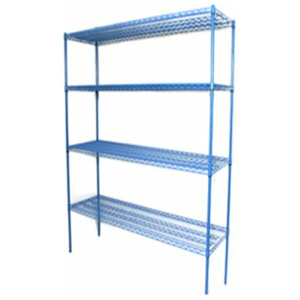 E15045 || Epoxy 4 tier wire shelving unit